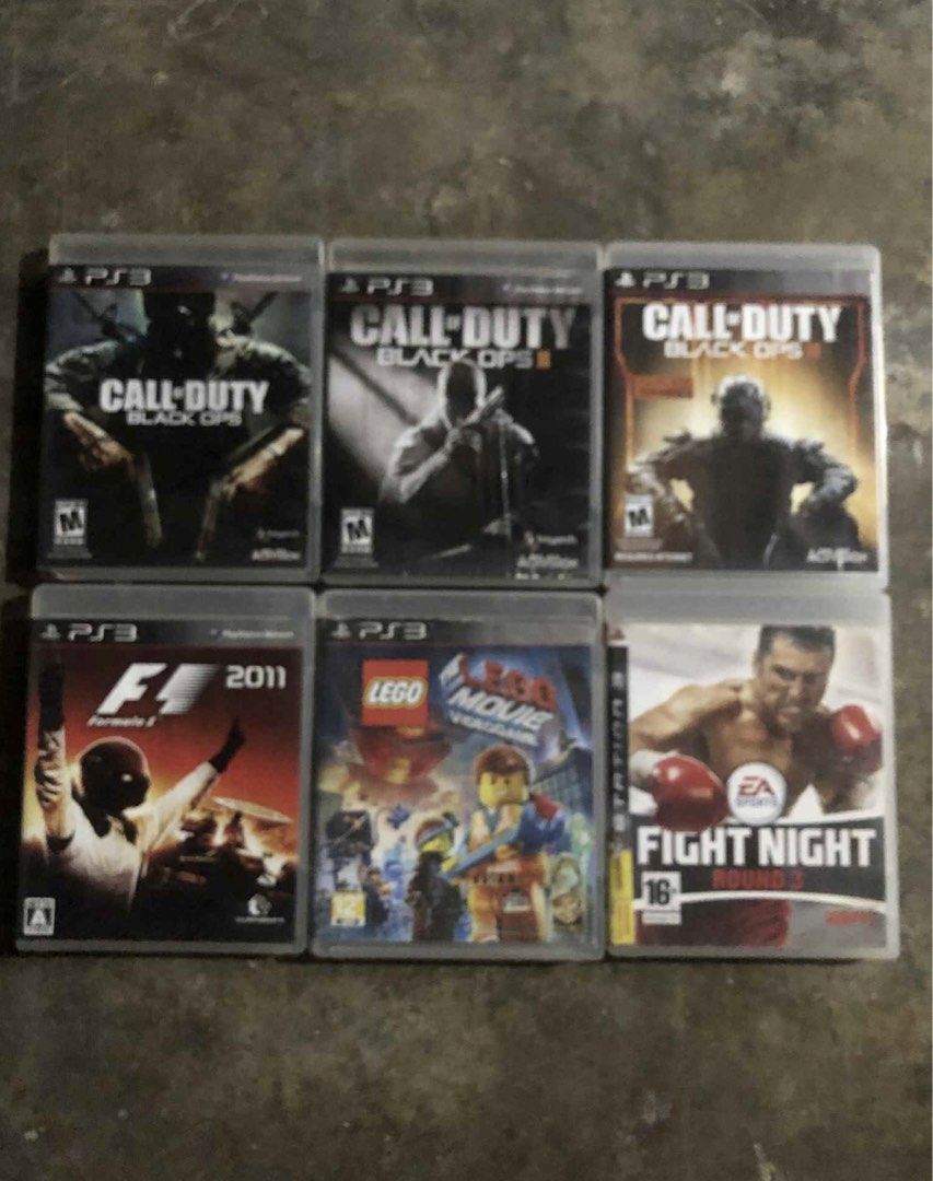 PS3 Games (Category: PlayStation) located in San Pedro. Submitted by opinamagal36999 (Listing ID 1440707996, Image 1). Description: Please read description for the price PS3 Games - COD BO1,BO2,BO3-350 -COD Ghost-Sold - Uncharted 3-400 -Uncharted 4-400 - Minecraft-Sold - F1 2011-250 - The Lego Movie-350 - Fight Night Round 3-250 - Tekken-Sold - Beyond Two Souls-350.
