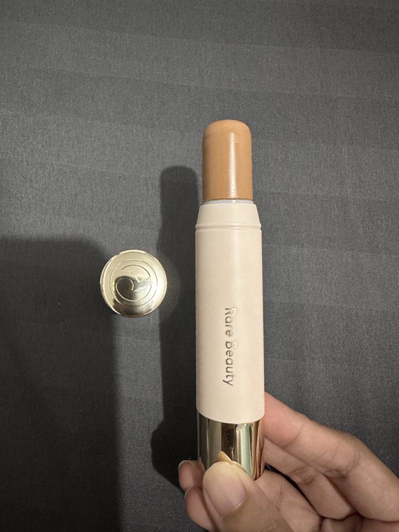 Rare Beauty Bronzer Stick in Power Boost (Category: Makeup) located in Manila. Submitted by _keydee (Listing ID 1440708390, Image 1). Description: swatch only sanitized bought in Sephora HK rfs: not my shade FIXED price.