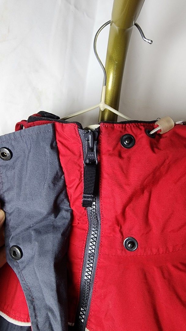 Red and Grey Zip-Up Jacket with Velcro Cuffs (Category: Coats, Jackets and Outerwear) located in Baguio. Submitted by chiechie1234 (Listing ID 1440591485, Image 3). Description: - Red jacket with grey accents - Full zip closure - Adjustable velcro cuffs - Ideal for outdoor activities or sports - Ready for its new owner!.