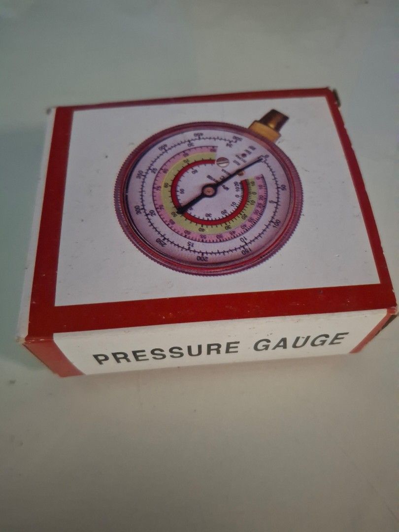 Refrigerant Pressure Gauge 0-500psi (Category: Industrial Equipment) located in Manila. Submitted by n0cturnyl (Listing ID 1440660565, Image 1). Description: - Refrigerant (Freon) Pressure Gauge - Diameter: 70mm, 1/8" thread - Reading: 0-500psi or 0-35kg/cm² - Includes original box - Ideal for aircon servicing.