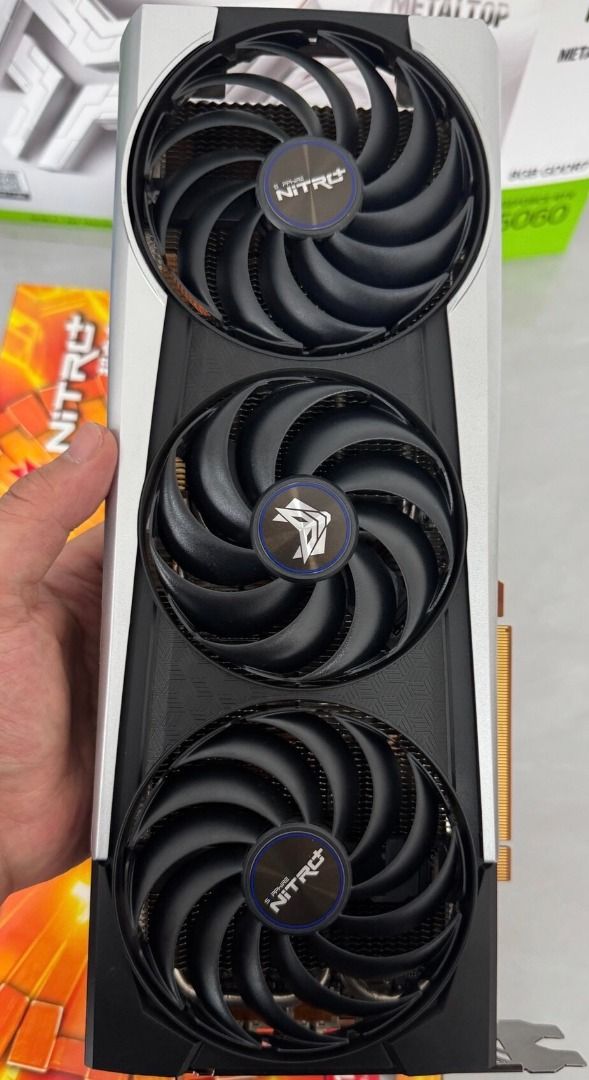 SAPPHIRE NITRO+ AMD Radeon RX 6700 XT Graphics Card (Category: Computer Parts) located in Quezon City. Submitted by saddi05 (Listing ID 1440739510, Image 2). Description: - Sapphire Nitro+ AMD Radeon RX 6700 XT Graphics Card - Triple Fan Model - Excellent for 1440p Gaming - Includes Original Box and Packaging - Selling per piece or by bulk - VC or go here to unlitest - Feel free to ask questions! - Pre-order available Just DM!.