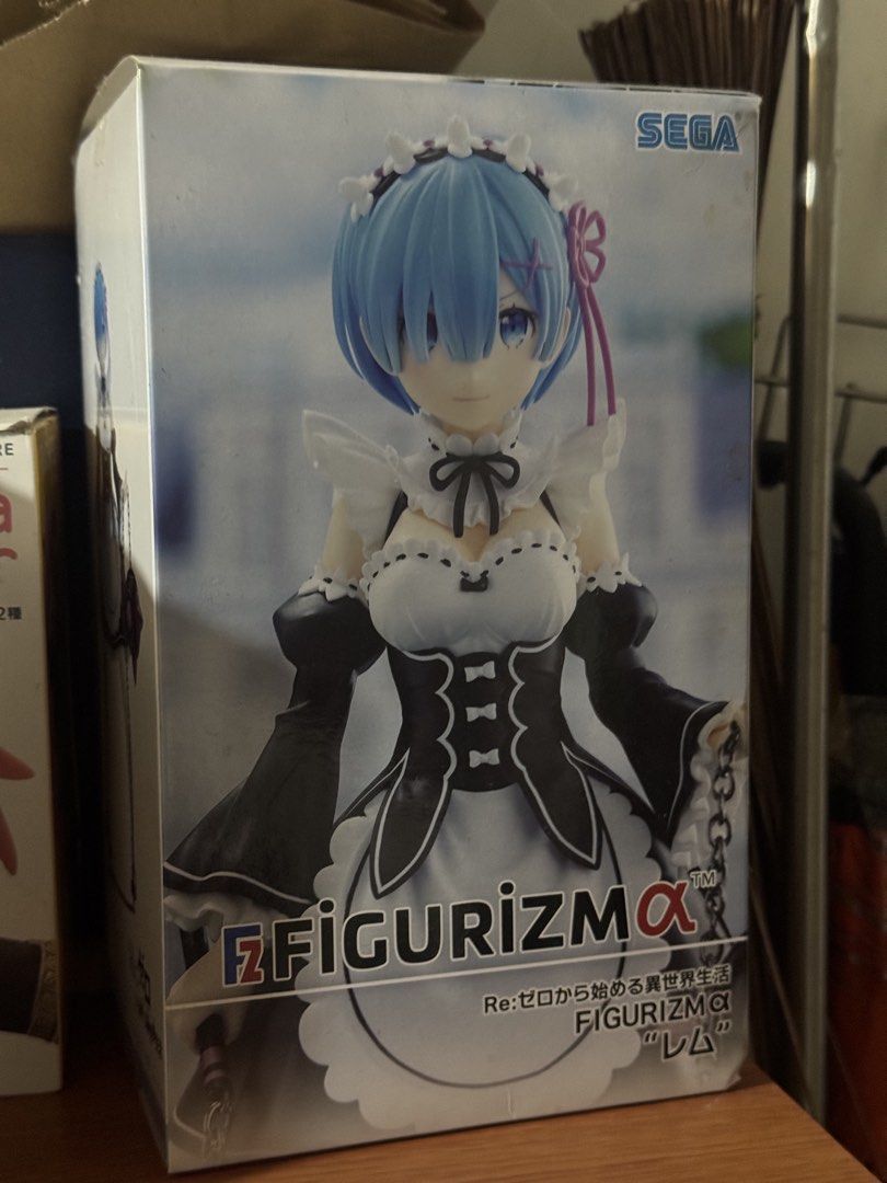 SEGA Re:Zero Figuarts Alpha Rem Maid Figure (Category: Figurines & Statues) located in Guagua. Submitted by studentlh (Listing ID 1440746716, Image 3). Description: Selling for extra funds, In prestine condition (but dusty😅) with original box, bought from Seimon Cho, Singapore. .