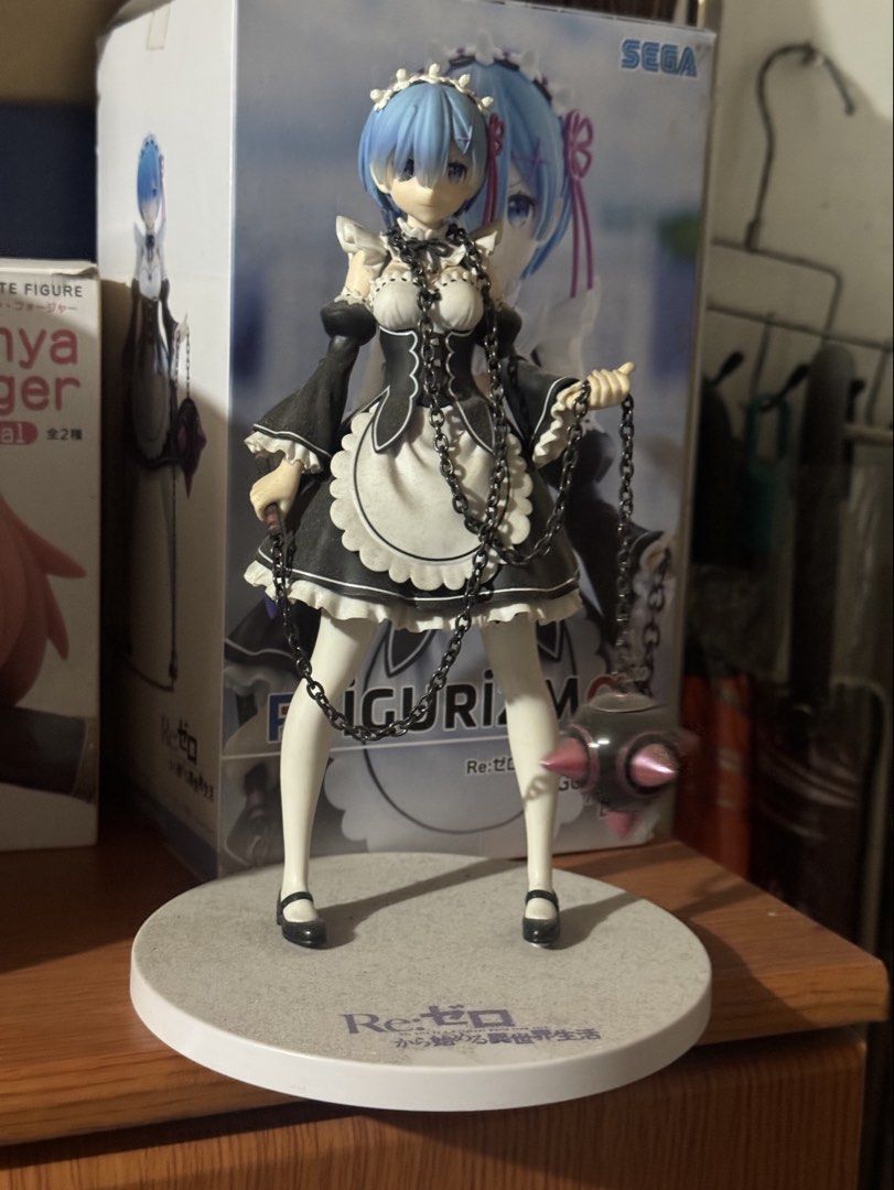 SEGA Re:Zero Figuarts Alpha Rem Maid Figure (Category: Figurines & Statues) located in Guagua. Submitted by studentlh (Listing ID 1440746716, Image 1). Description: Selling for extra funds, In prestine condition (but dusty😅) with original box, bought from Seimon Cho, Singapore. .