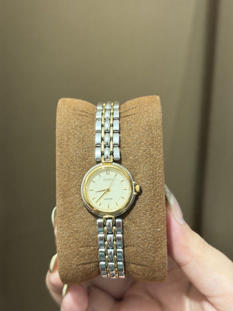 Seiko Exceline Two-Tone Ladies Watch (Category: Women's Watches) located in Manila. Submitted by maglips (Listing ID 1440704128, Image 1). Description: super ganda pa!!! this is seiko exceline!!! rfs: super dami ko watch no return/exchange & refund.