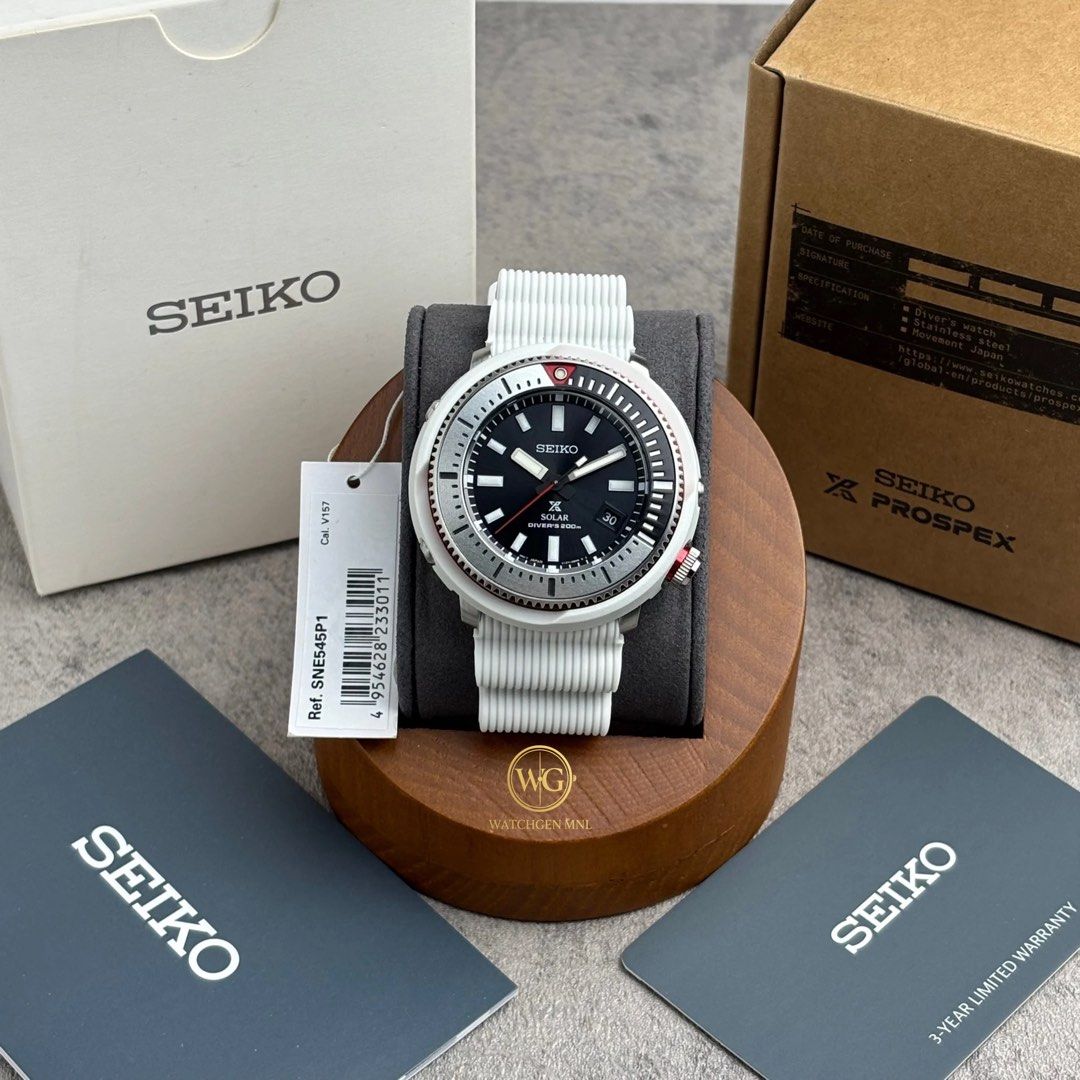 Seiko Prospex SNE545 SNE545P1 (Category: Men's Watches) located in Manila. Submitted by drhanlie (Listing ID 1440593347, Image 3). Description: Seiko Prospex SNE545 | SNE545P1 ⌚️ Street Series Solar Diver’s Watch A bold Prospex Street Series diver featuring a shrouded case design, stealthy black aesthetic, and dependable solar-powered performance — combining Seiko’s iconic dive DNA with rugged urban styling. FOR ONLY ₱20,990 ✅ Specs: Movement: V1