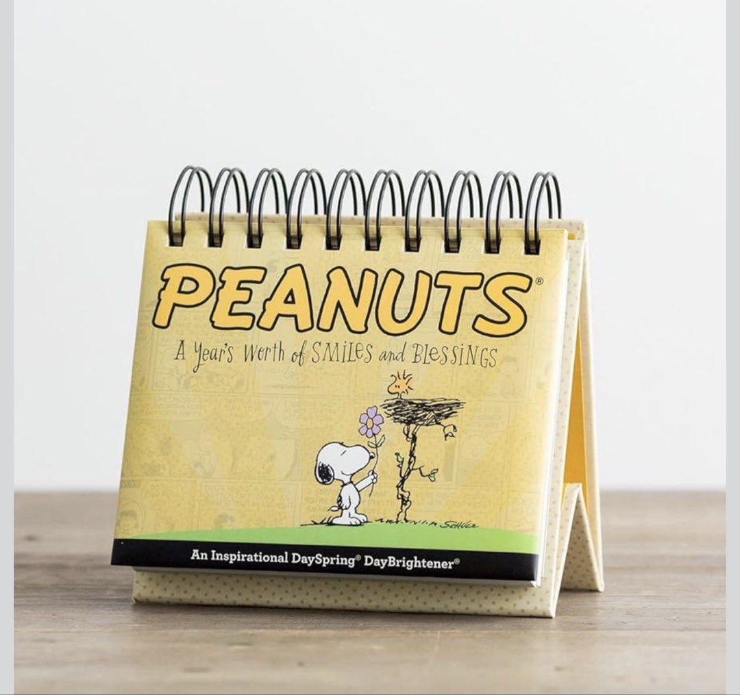 Snoopy Calendar (Category: Vintage Collectibles) located in Taguig. Submitted by seek_and_ship (Listing ID 1440709342, Image 1). Description: PEANUTS Smile & Blessings Calendar - Compact 5.5 x 5.25 inch size and a built in easel stand makes this fun daily flip calendar the perfect addition to your desk or table at home or in the office - Be encouraged every day of the year with inspirational quotes, positive affirmations and Scripture verses. - E