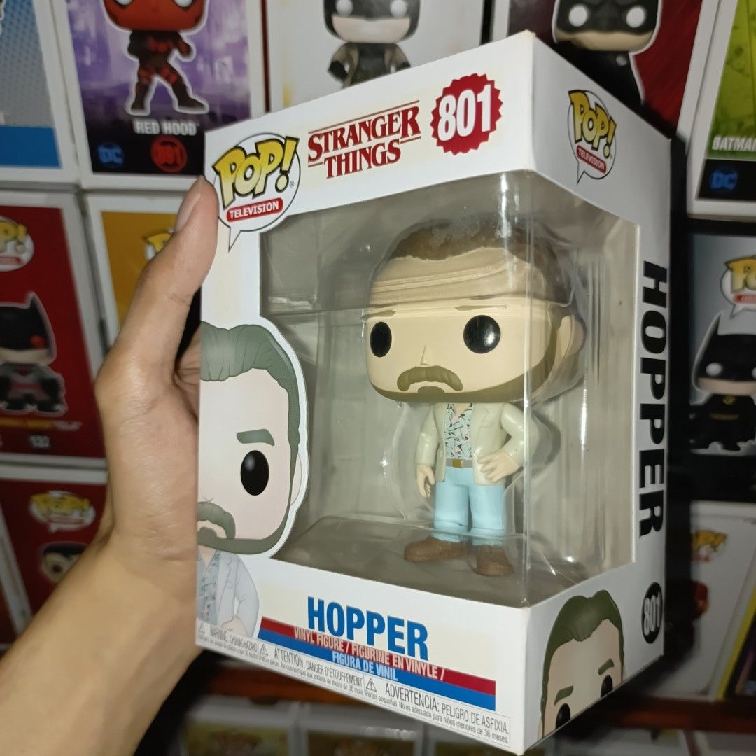 Stranger Things Funko Pop! Hopper #801 (Category: Designer & Blind Box Toys) located in Marikina City. Submitted by spiderraff (Listing ID 1440686418, Image 1). Description: .