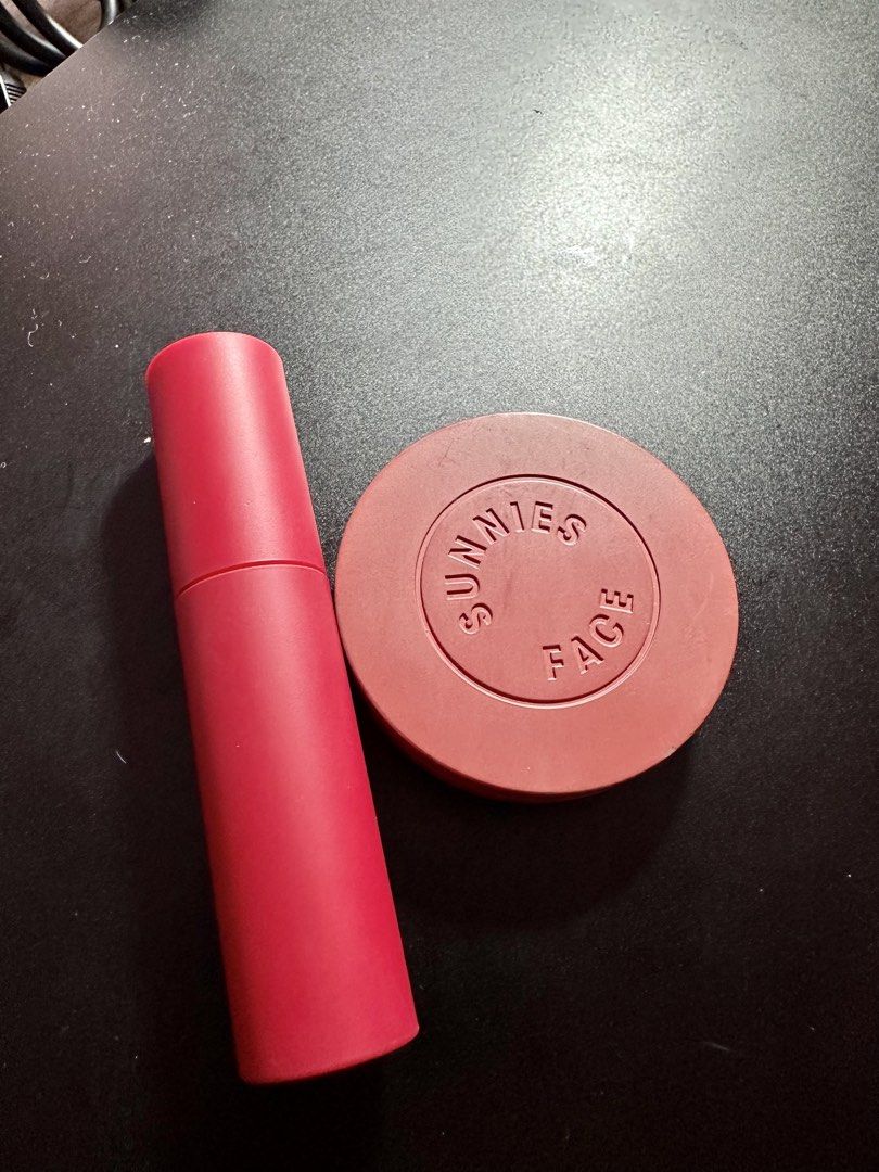 Sunnies Lipstick and Blush on (Bundled) (Category: Makeup) located in Manila. Submitted by wildforest.d6322e (Listing ID 1440699255, Image 2). Description: Original and Bought at Glorietta Branch 2025.
