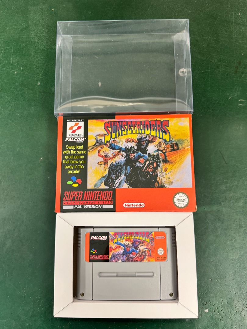 Sunset Riders SNES Super Nintendo PAL EUR Video Game Cartridge with Box ...