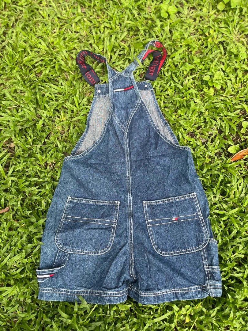 Tommy Hilfiger Denim Short Overalls (Category: Jumpsuits) located in Kidapawan. Submitted by rawvibe-93 (Listing ID 1440645267, Image 2). Description: - Cute Tommy Hilfiger denim short overalls - Classic Tommy flag logo on chest pocket and straps - Multiple functional pockets - Ideal for casual wear - Perfect for summer days.