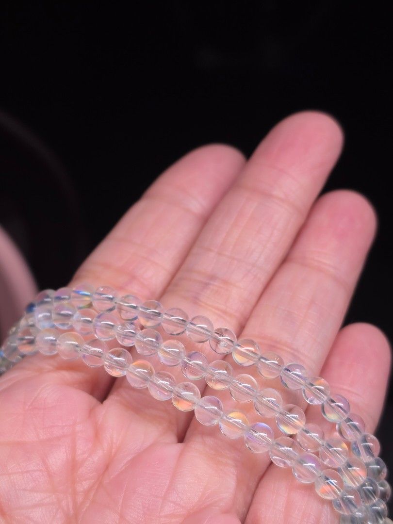 Top Quality 4.8mm Moonstone Bracelet (Category: Bracelets) located in Manila. Submitted by cavalierdolls (Listing ID 1440627387, Image 1). Description: Top Quality 4.8mm Premium Rainbow Moonstone Per piece 3500 Delicate, elegant, and full of magical rainbow flashes 🌈 Featuring carefully selected top-quality Rainbow Moonstone beads with beautiful transparency and natural blue-rainbow sheen. Designed with a secure lock closure for comfortable and 