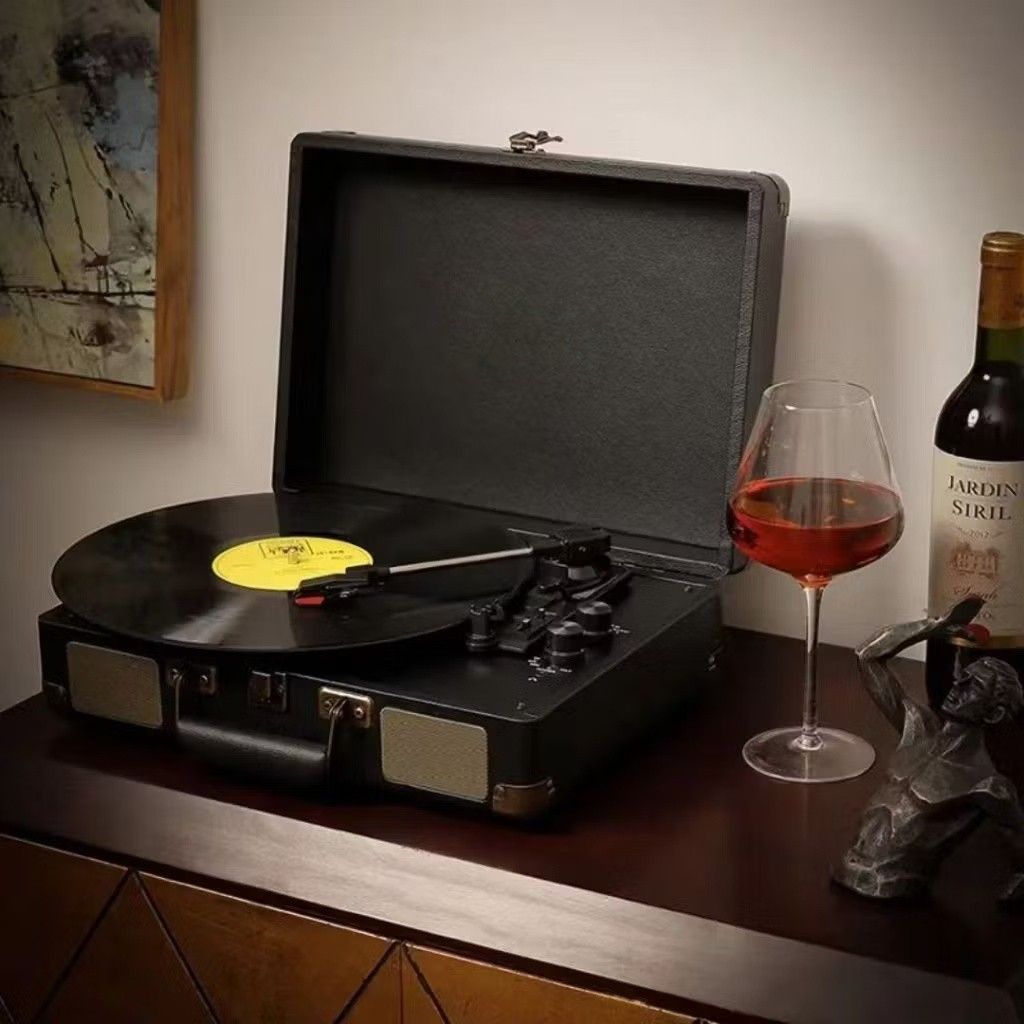 Turntable vinyl record (Category: Portable Music Players) located in Makati City. Submitted by owlthriftstore (Listing ID 1440608323, Image 2). Description: Available.