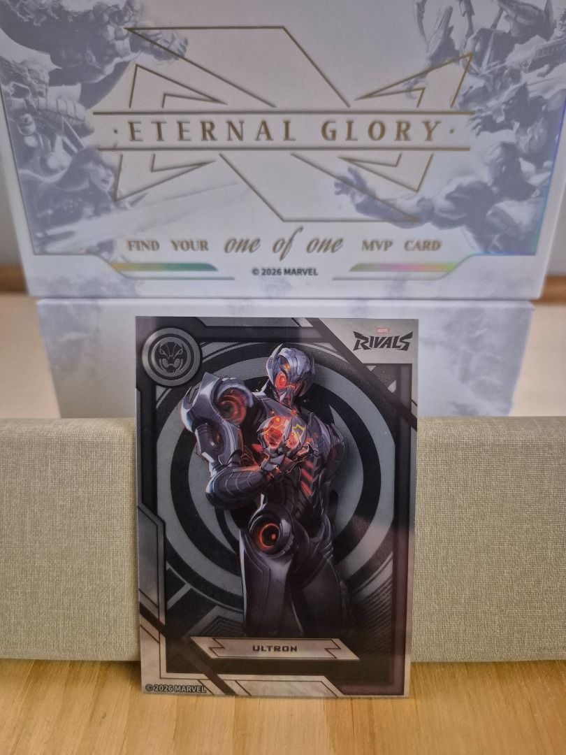 ULTRON - Marvel Rivals Eternal Glory 2026 (CARDFUN) (Category: Raw Singles) located in Quezon City. Submitted by fran_laufeyson (Listing ID 1440725391, Image 1). Description: ULTRON: - Base Refractor - Brand new - Protective film has not been removed 📍 Shipping from Quezon City 📦 Can do SDD via Lalamove or Grab within Metro Manila 📸 Additional photos available upon request.