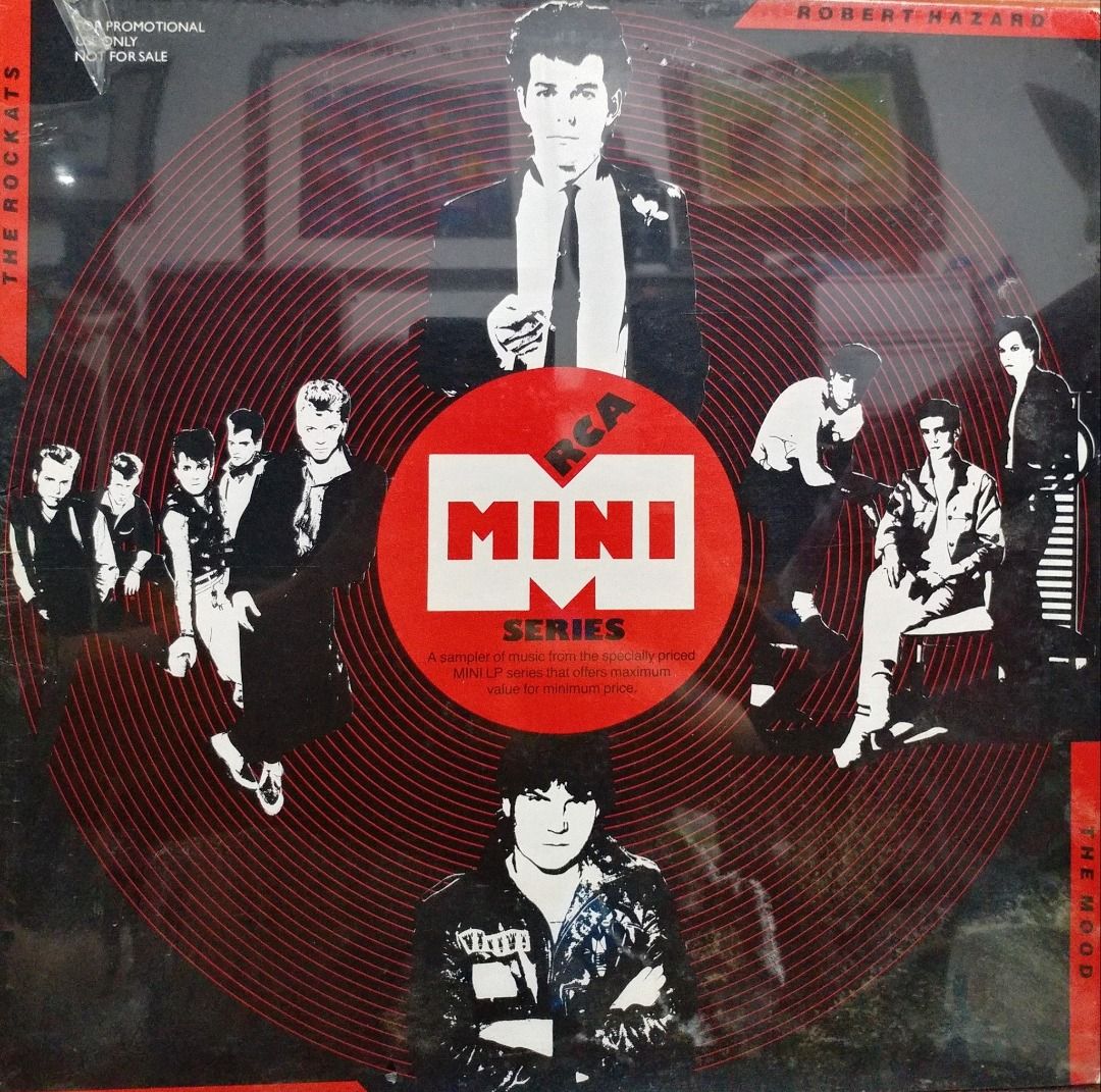 Various – RCA Mini Series VINYL RECORD LP PLAKA (Category: Vinyls) located in Quezon City. Submitted by red_records_vinyl (Listing ID 1440645698, Image 1). Description: Condition: SEALED / New Old Stock / Promo Copy Tracklist: A1 Robert Hazard– Escalator Of Life 4:41 A2 The Mood– Paris Is One Day Away 5:04 A3 Robert Ellis Orrall– Tell Me If It Hurts 3:07 A4 The Rockats– Burning 3:23 B1 Robert Ellis Orrall– I Couldn't Say No 3:53 B2 The Rockats– M