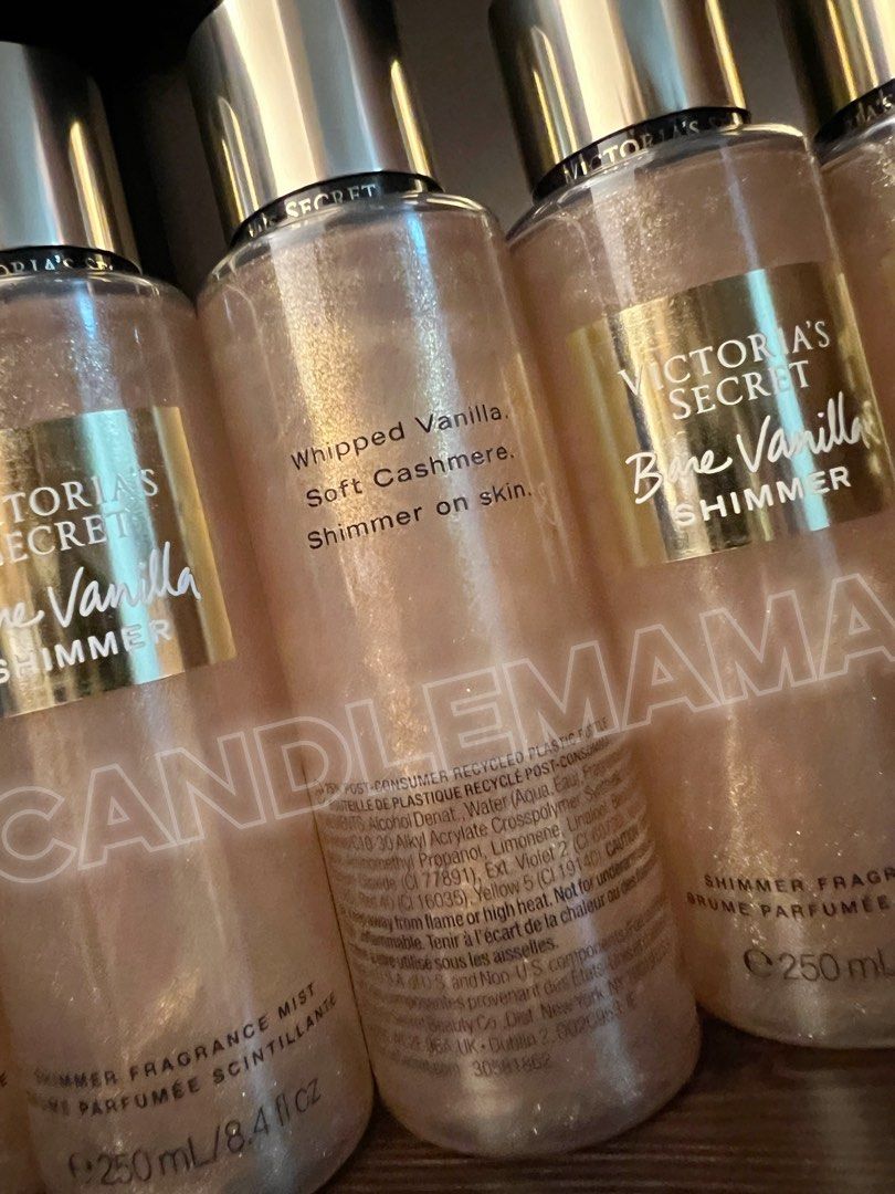 現貨包郵❤️Victoria's Secret Shimmer Fragrance Mist 250ml ❤️VS mist ❤️Authentic Bare Vanilla Shimmer Mist🚚Free SF pick up service (Category: Fragrance & Deodorants) located in Hong Kong. Submitted by bathandbodyworks.hk (Listing ID 1440751407, Image 2). Description: ❤️Free SF 包順豐 ✅Meet up at MTR station在港鐵車站交收 Date, time can be arranged （i have unstable schedule.） 日期時間需要再作安排（因輪班工作） ⚠️ After the meet-up arrangement, customers can change the plan once.
