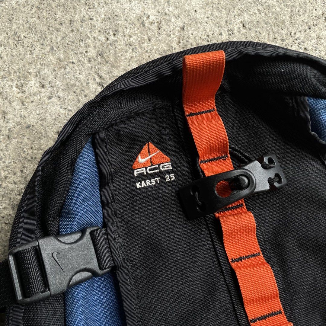 Vintage 90s Nike ACG Karst 25 Backpack (Category: Backpacks) located in Cebu City. Submitted by jaydeeace (Listing ID 1440706089, Image 3). Description: Vintage 90s Nike ACG Karst 25 Backpack 40 Liters Capacity Excellent condition All parts working Dm if Interested 📩.