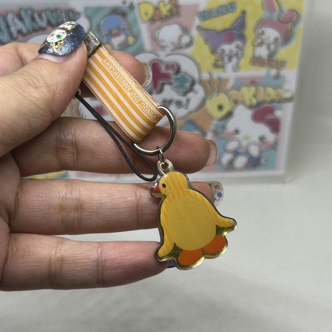 VINTAGE COCA-COLA x PINGU MOBILE STRAP KEYCHAIN 2 (Category: Character Goods) located in Quezon City. Submitted by kitsune.treasures (Listing ID 1440681437, Image 2). Description: *First to pay policy! *1 day reservation only. Failure to pay on time, auto cancel. 📍Quezon City * MOD: J&T | Lalamove * MOP: GCASH | BPI 📦ON HAND AND READY TO SHIP CONDITION: WHAT YOU SEE IS WHAT YOU GET. Dimensions: Kindly check the photos for the actual measurement