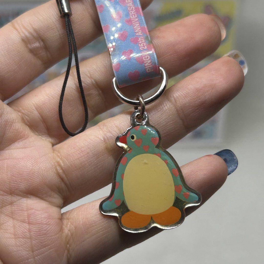 VINTAGE COCA-COLA x PINGU MOBILE STRAP KEYCHAIN 3 (Category: Character Goods) located in Quezon City. Submitted by kitsune.treasures (Listing ID 1440684159, Image 2). Description: *First to pay policy! *1 day reservation only. Failure to pay on time, auto cancel. 📍Quezon City * MOD: J&T | Lalamove * MOP: GCASH | BPI 📦ON HAND AND READY TO SHIP CONDITION: WHAT YOU SEE IS WHAT YOU GET. Dimensions: Kindly check the photos for the actual measurement
