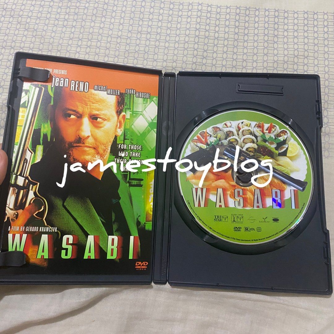 Wasabi DVD starring Jean Reno (Category: CDs & DVDs) located in Quezon City. Submitted by ohitsninja (Listing ID 1440686104, Image 2). Description: - Action-packed French film: Wasabi on DVD - Stars Jean Reno as a detective - Great movie for fans of action thrillers As is Pay by Gcash Delivery shouldered by buyer I DO NOT USE COD OR SCO. RFS: Decluttering, Need funds.