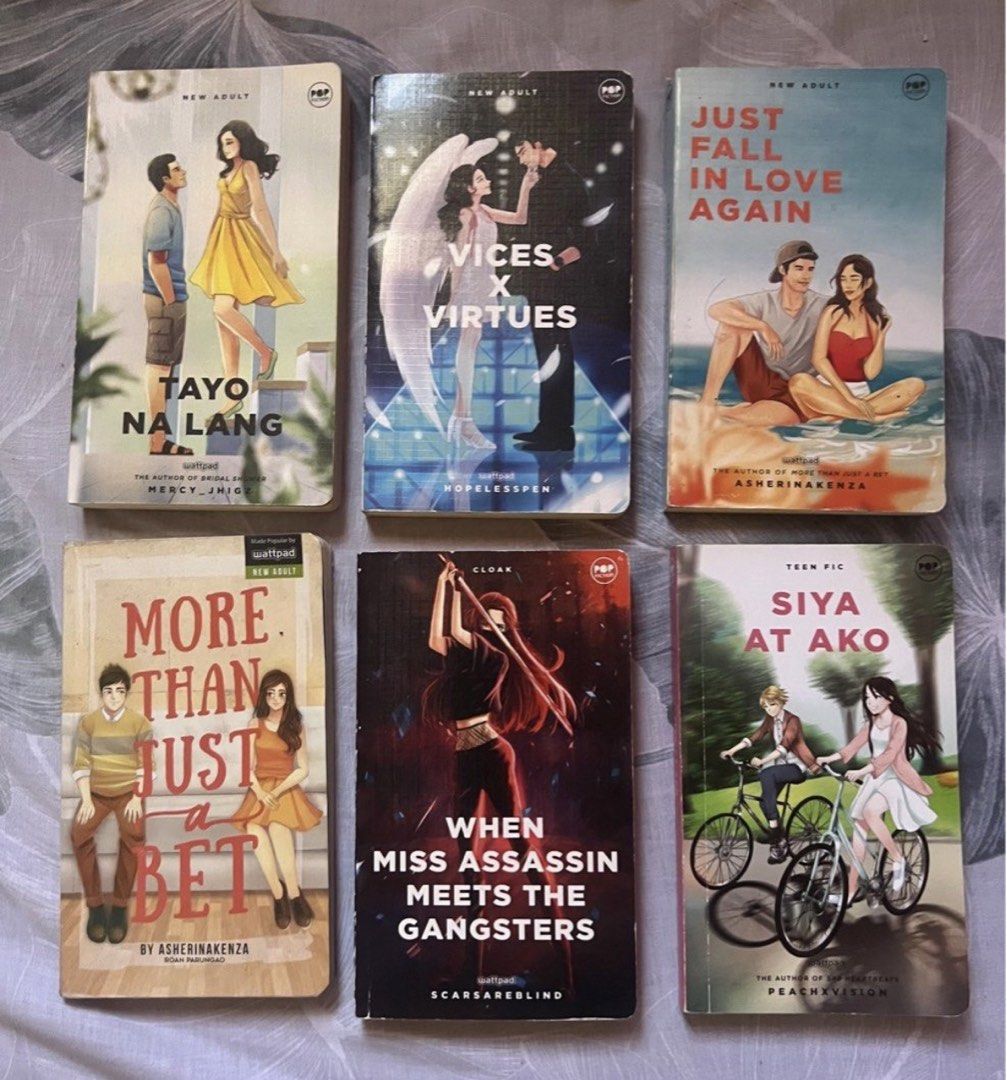 WATTPAD POP FICTION BOOKS (Category: Storybooks) located in Imus. Submitted by declutter.archives (Listing ID 1440710206, Image 1). Description: 70 PESOS PER PIECE DM FOR MORE INFOS.