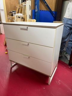 IKEA White 3-Drawer Dresser, Furniture & Home Living, Furniture, Shelves,  Cabinets & Racks (Ready-Made) on Carousell