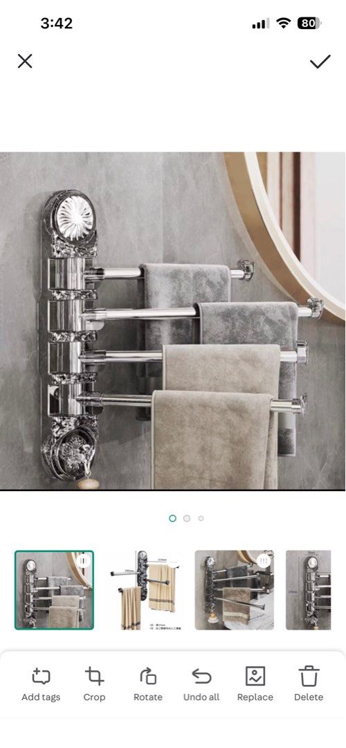4 tiers Rotating Towel Rack
