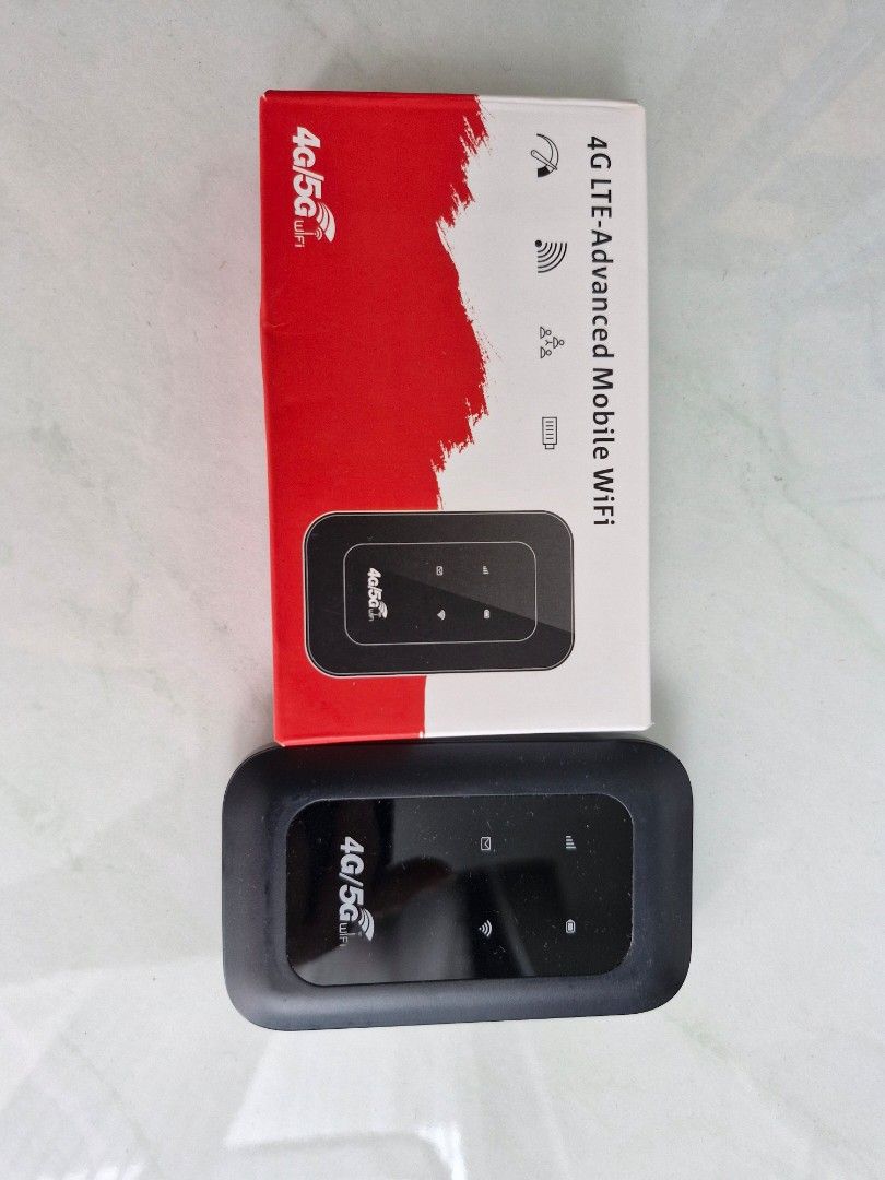 4G Mobile WiFi Router - lightly used (Category: Networking) located in Singapore. Submitted by lwawa96 (Listing ID 1435732021, Image 1). Description: - lightly used 4G/5G LTE-Advanced Mobile WiFi router - Comes with original box - Fast and reliable internet connectivity - Perfect for travel or home use - Easy to set up and use.