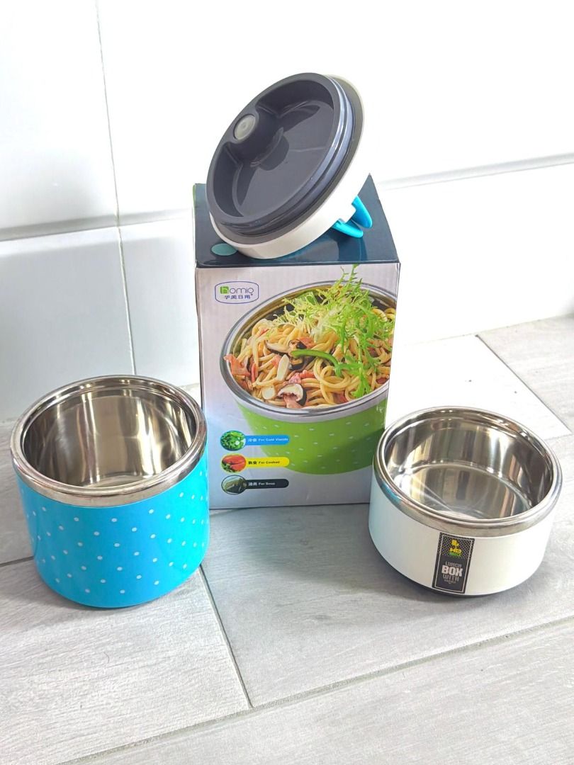 930ml Heat Preservation Double Layers Lunch Box | Cold & Hot