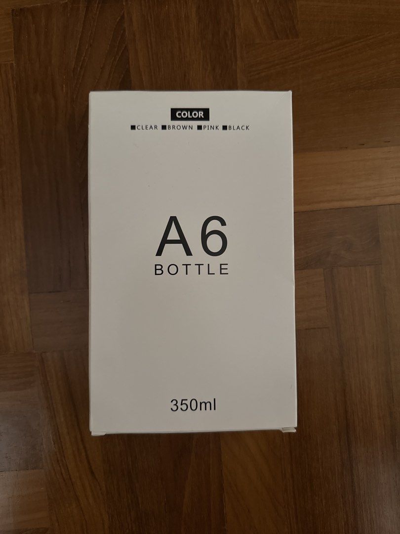 A6 Flat Water Bottle - 350ml - Clear443851423246592001