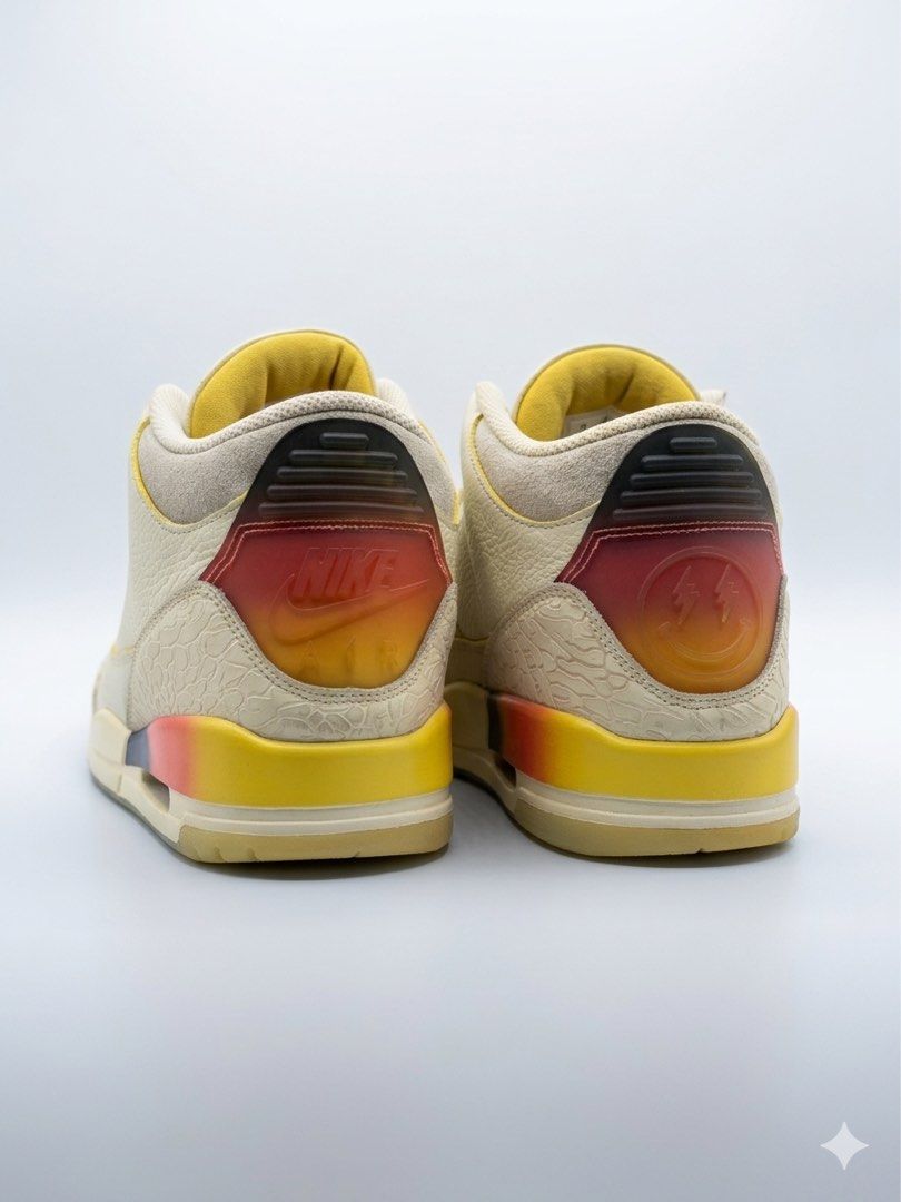 Air Jordan 3 "J Balvin" (Category: Sneakers) located in Lapu Lapu. Submitted by sneakernova (Listing ID 1435748994, Image 3). Description: Jordan 3 "J Balvin" Size 11 Excellent Condition Needs Cleaning Only!! Location: Cebu Can ship nationwide.