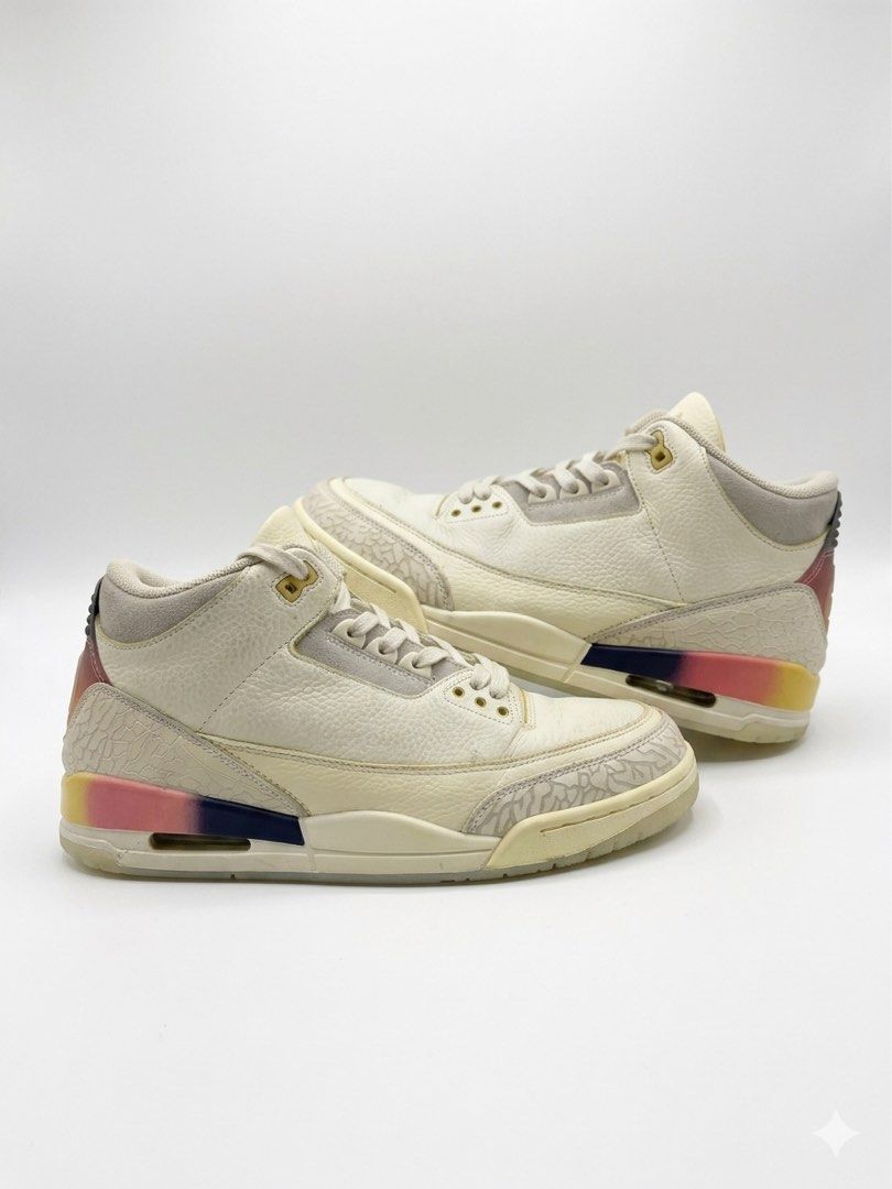 Air Jordan 3 "J Balvin" (Category: Sneakers) located in Lapu Lapu. Submitted by sneakernova (Listing ID 1435748994, Image 1). Description: Jordan 3 "J Balvin" Size 11 Excellent Condition Needs Cleaning Only!! Location: Cebu Can ship nationwide.
