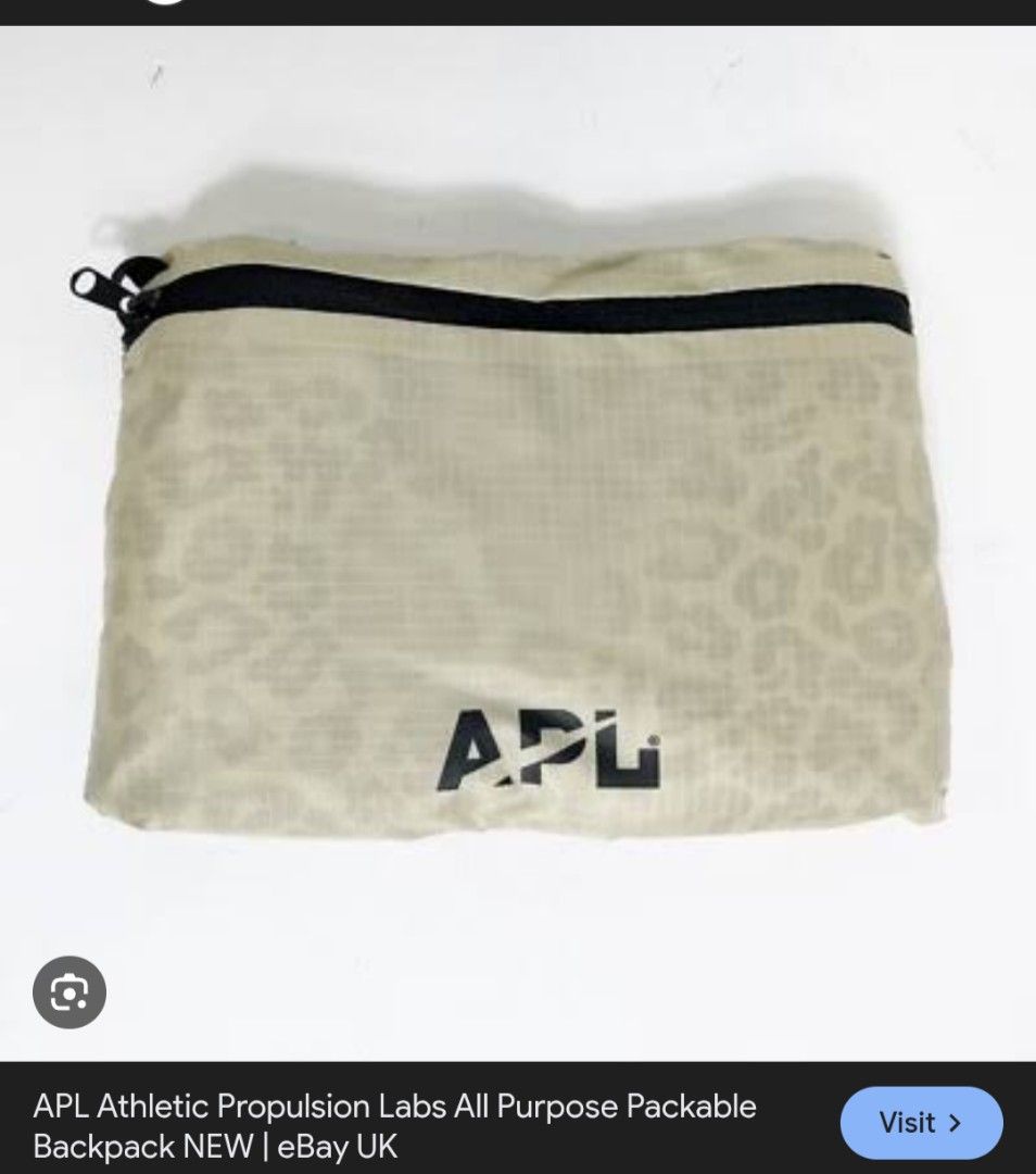 APL Athletic Propulsion Labs All Purpose Packable Backpack (Category: Backpacks) located in Imus. Submitted by darylg88358770 (Listing ID 1435791088, Image 1). Description: THE ITEMS TRIFTED FRESH FROM BALE NEED WASH GOOD CONDITION .