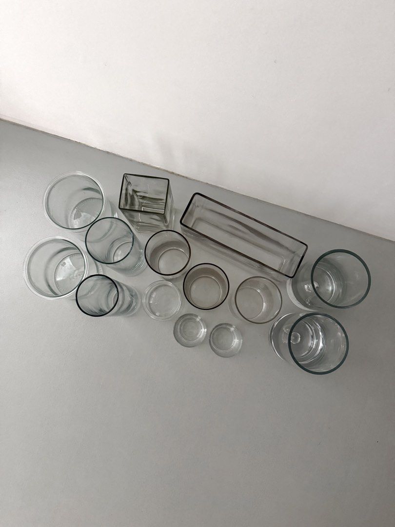 Assorted Glass Vases and Containers443819919388846081