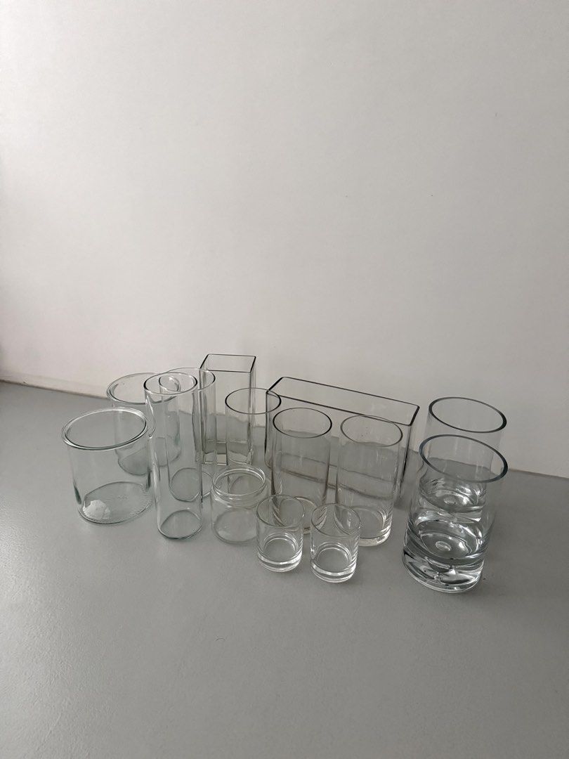 Assorted Glass Vases and Containers443819919388846084