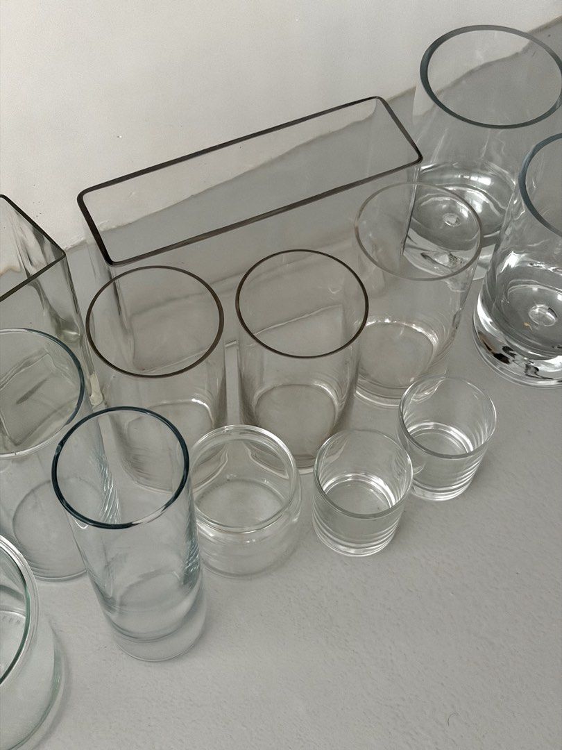 Assorted Glass Vases and Containers443819919388846083
