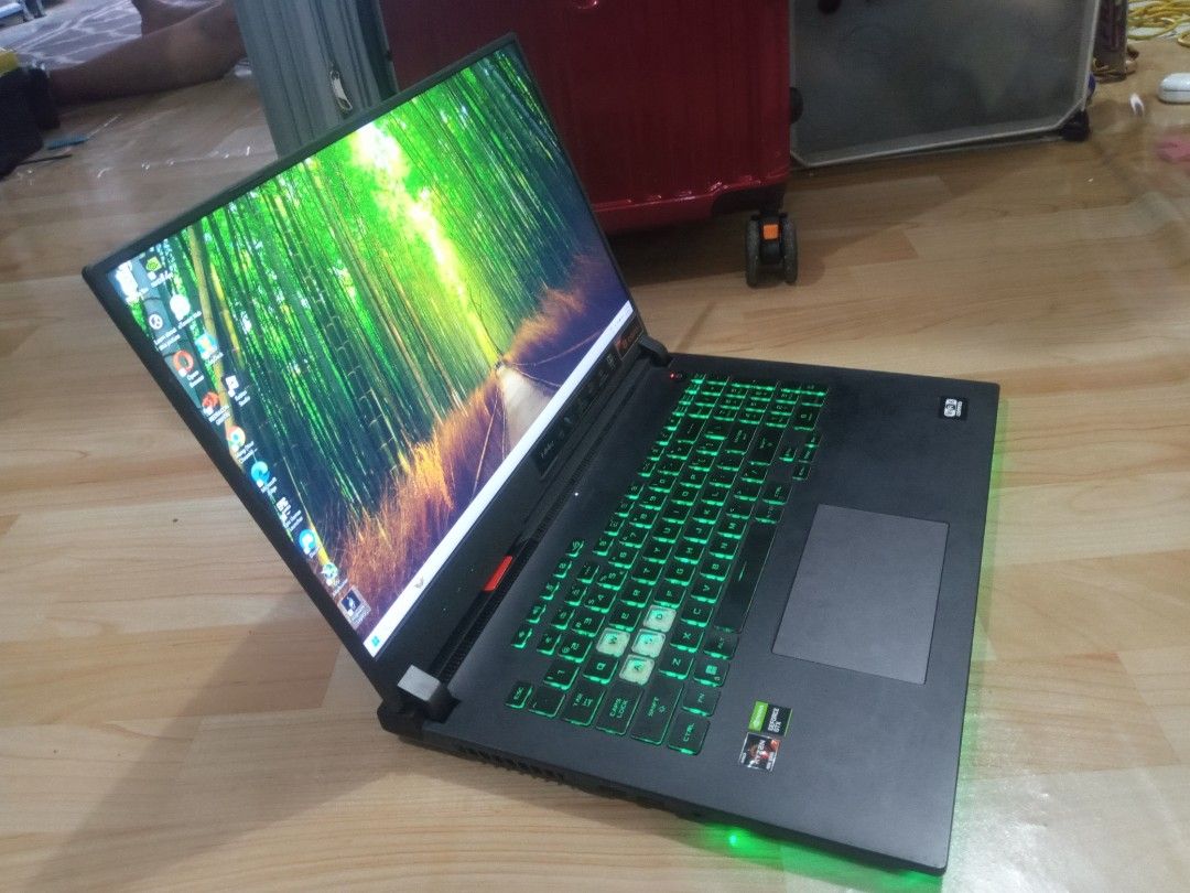 ASUS ROG STRIX RYZEN 7 8GB 512 SSD (Category: Laptops & Notebooks) located in Manila. Submitted by haimenjemm73412 (Listing ID 1435812821, Image 2). Description: ASUS ROG STRIX RYZEN 7 8GB 512 SSD - RYZEN 7 4000 SERIES - 8GB RAM ,512 SSD STORAGE - Resolution (1920 x 1080) (32 bit) 144hz - Graphics AMD RADEON - SSD 512GB Storage . NVIDIA GE FORCE GTX 1650 4GB VRAM - Display 16 inch - Keyboard Backlight - Original Charger - No Issue Good Condition 