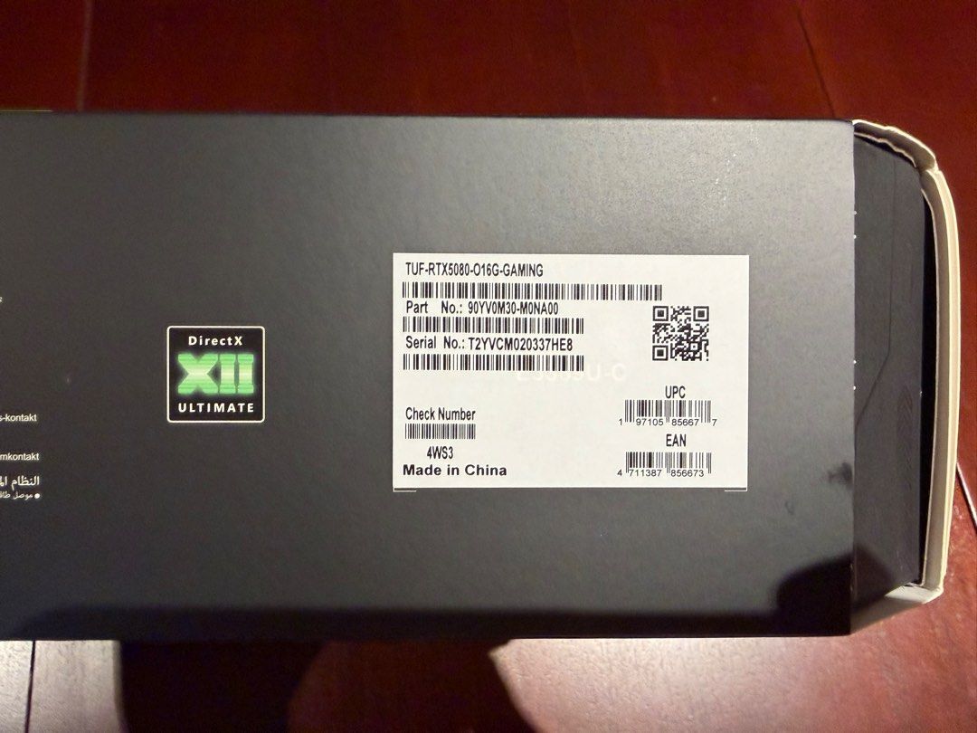 ASUS TUF RTX 5080444247647370629125