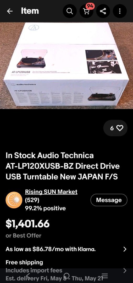 Audio Technica AT-LP120XUSB-BZ Direct Drive Turntable (Category: Other Audio Equipment) located in Cebu City. Submitted by mysticeagle_cfc2ef (Listing ID 1435870577, Image 2). Description: - Audio Technica AT-LP120XUSB-BZ Turntable - Direct Drive - USB Connectivity - Like New with complete Original Pacakging box Price Negotiable Contact no. 09052410180.