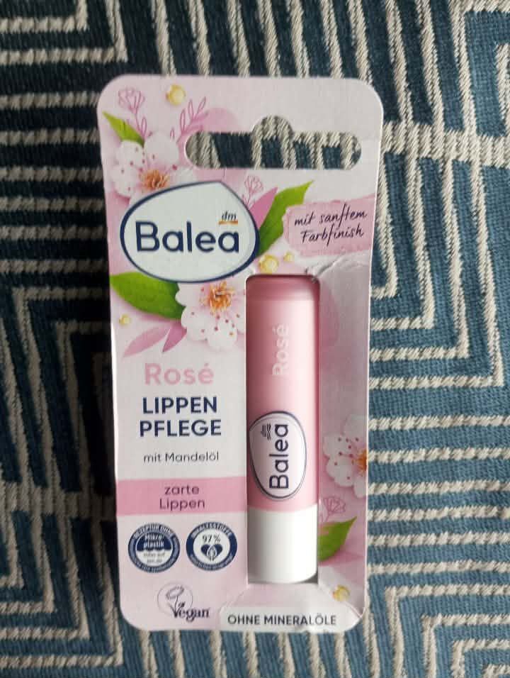 Balea Rose Lippen Pflege Lip Balm (Category: Makeup) located in Baguio. Submitted by mclilospantry (Listing ID 1435870177, Image 1). Description: Balea Rose Lippen Pflege lip balm. Contains almond oil. Provides gentle care for your lips. Vegan and free of mineral oils. Made in Germany..