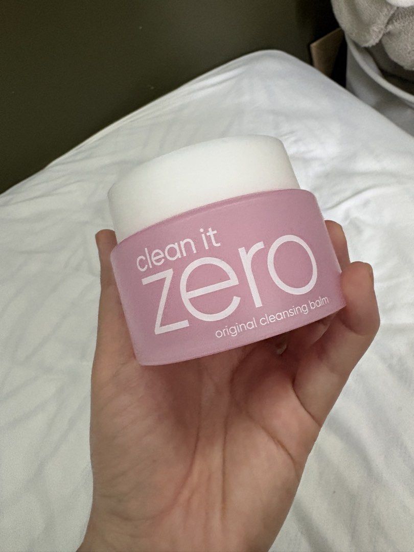 Banila Co Clean It Zero Original Cleansing Balm (Category: Face Care) located in Quezon City. Submitted by juls.ph (Listing ID 1435784567, Image 1). Description: - Banila Co Clean It Zero Original Cleansing Balm - Original formula - Comes in a pink and white jar - Expiry date: 2028.07.03 - Available in full size and sample size - bought and just used during my last trip in Korea.
