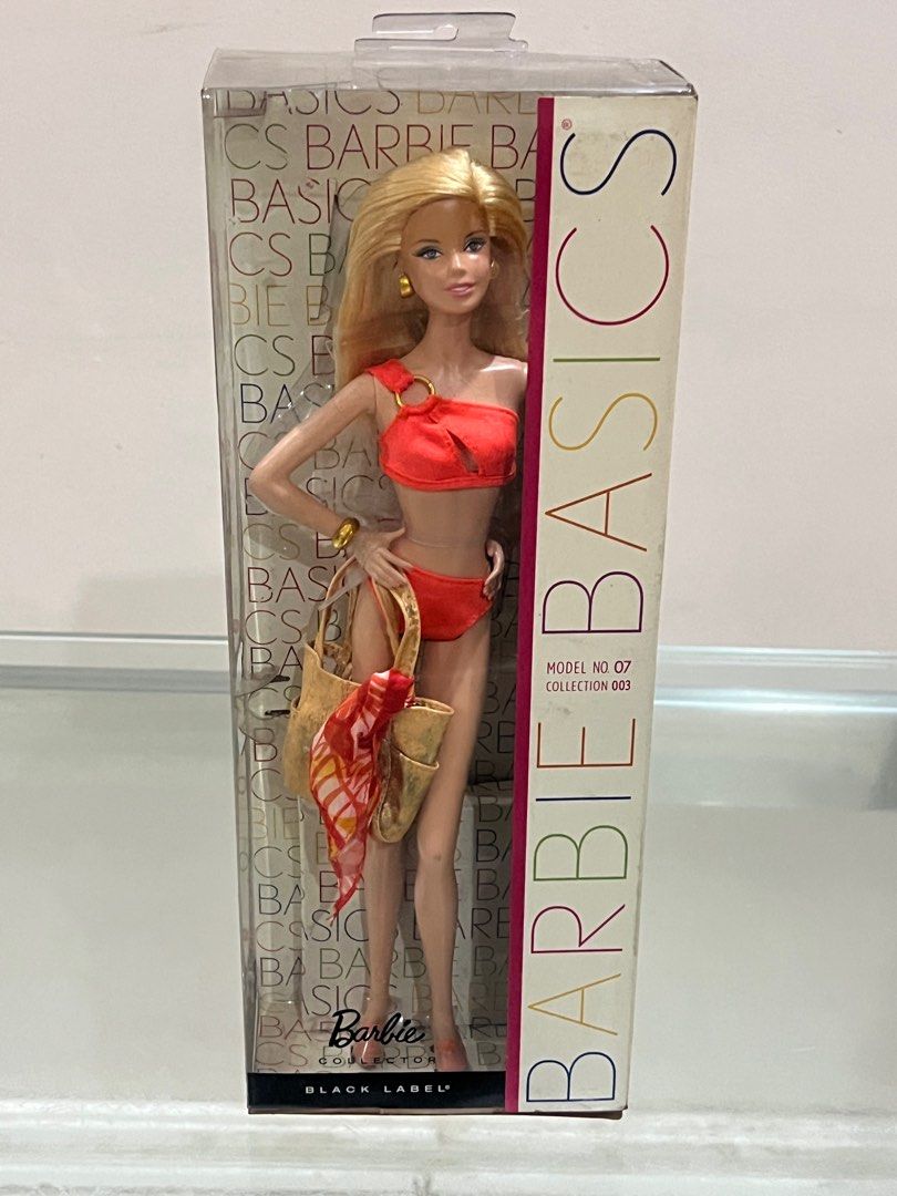 AVAILABLE Barbie Basics Model No 07 (Category: Kids Toys) located in Davao. Submitted by riccirici (Listing ID 1435909636, Image 2). Description: Barbie Basics Model No 07 Collection 003 Black Label Orange Bikini NRFB 2011 Faded bag Face is slightly oily due to moisture, can be cleaned price 7,500 php LP + shipping cost J&T Payment Bank transfer Gcash Note No COD Kindly refrain from requesting additional photos, as all available pictures have alr