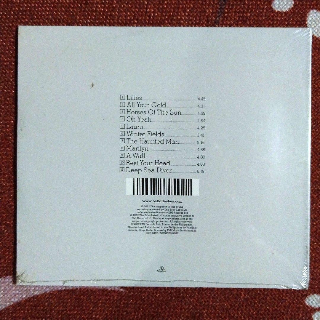 Bat For Lashes - The Haunted Man CD Album (Category: CDs & DVDs) located in Taguig. Submitted by znarfscriber (Listing ID 1435850146, Image 2). Description: Bat For Lashes The Haunted Man CD Album Made In The Philippines The Echo Label/EMI Records 2012 Brand New & Sealed RFS: Decluttering / Need Funds.