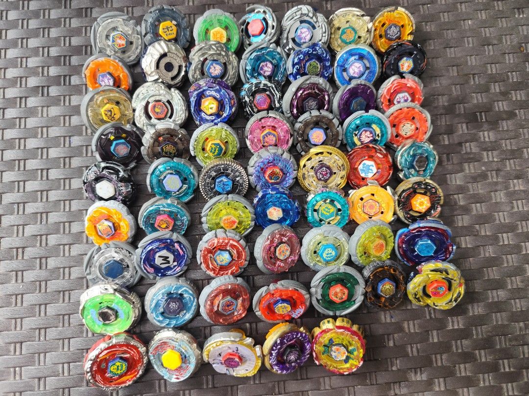 Beyblade burst and metal fight Lots for sale (Category: Action & Battle Toys) located in Victoria. Submitted by oseisan10249776 (Listing ID 1435885592, Image 1). Description: may mga markings yung launchers layers ng burst legit metal fight di ko na chineck kung legit or hindi, AS IS, kayo na po bahala lahat ng nasa picture kasama na.