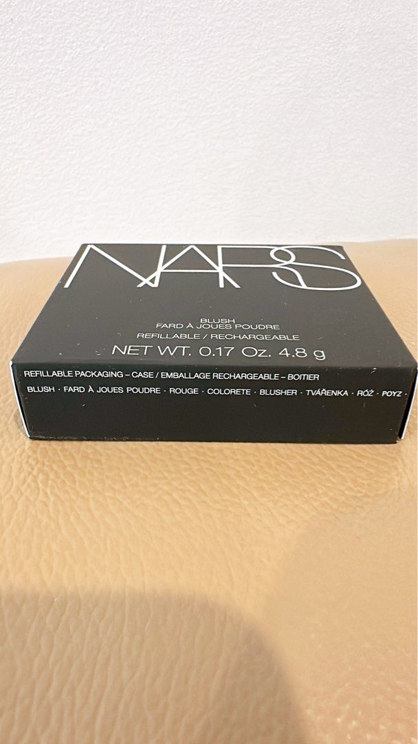 BNIB #NARS #Blush 4.8g RRP$62 (Category: Makeup) located in Miranda. Submitted by abbie.corner (Listing ID 1435779922, Image 3). Description: BNIB #NARS #Blush 4.8g RRP$62 FARD À JOUES POUDF #REFILLABLE / RECHARGEABLE Shade: #Orgasm (Peachy pink with golden shimmer) BENEFITS: Satin Finish •Matte Finish •Shimmer Finish KEY INGREDIENTS: Micronised powder: ensures a soft, blendable application. MADE WITHOUT: Alcohol, Parabens, Silicones and Sulphate