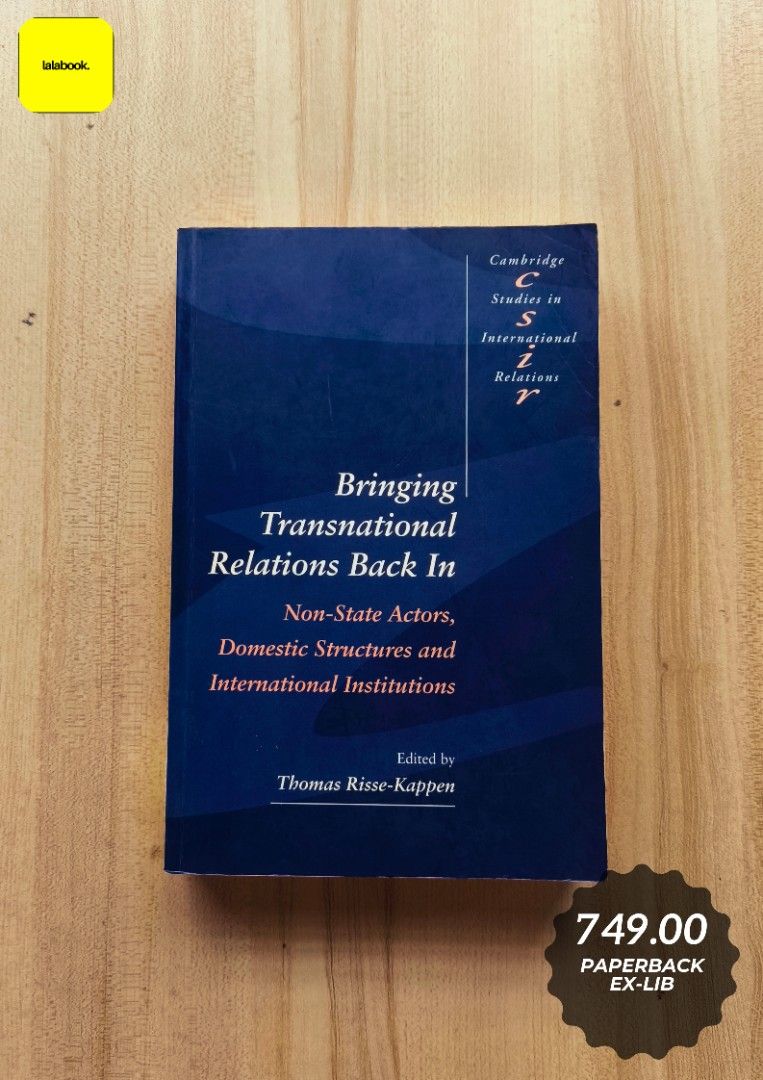 Bringing Transnational Relations Back In [International Relations] (Category: Storybooks) located in Bacoor. Submitted by lalabook (Listing ID 1435732320, Image 1). Description: Format: Paperback Condition: Very Good Condition, Ex-Lib ****** Shipping and Payment details: MOP: GCash and Bank Deposit MOD: Gogo Express, LBC, Lalamove Location: Bacoor City, Cavite ❌ No Cash on Delivery ❌ No Orange App Checkout Kindly visit our page for more titles. S