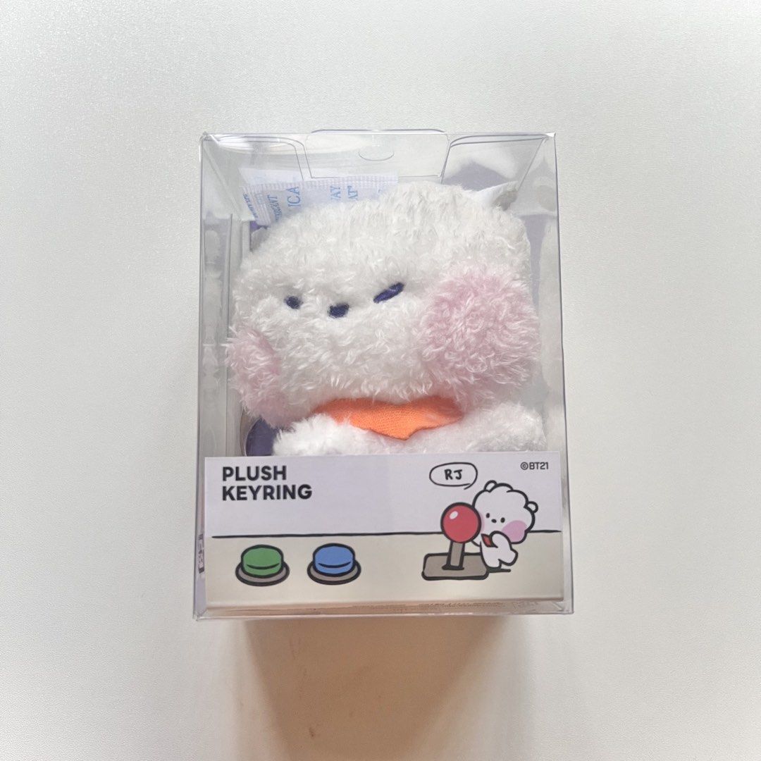 BT21 RJ Plush Keyring (Category: Plushies & Soft Toys) located in Binan City. Submitted by angelstashph.co (Listing ID 1435835557, Image 1). Description: ✩BT21 RJ Plush Keyring -Brand new -Line Friends ✩PAYO ✩MOD: J&T / Lalamove ✩MOP: GCash / Maribank / Landbank.