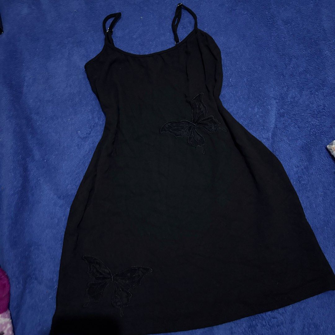 Butterfly Black Mini Dress Y2k (Category: Dresses) located in Tarlac. Submitted by _its.ayaaaa (Listing ID 1435746896, Image 3). Description: .