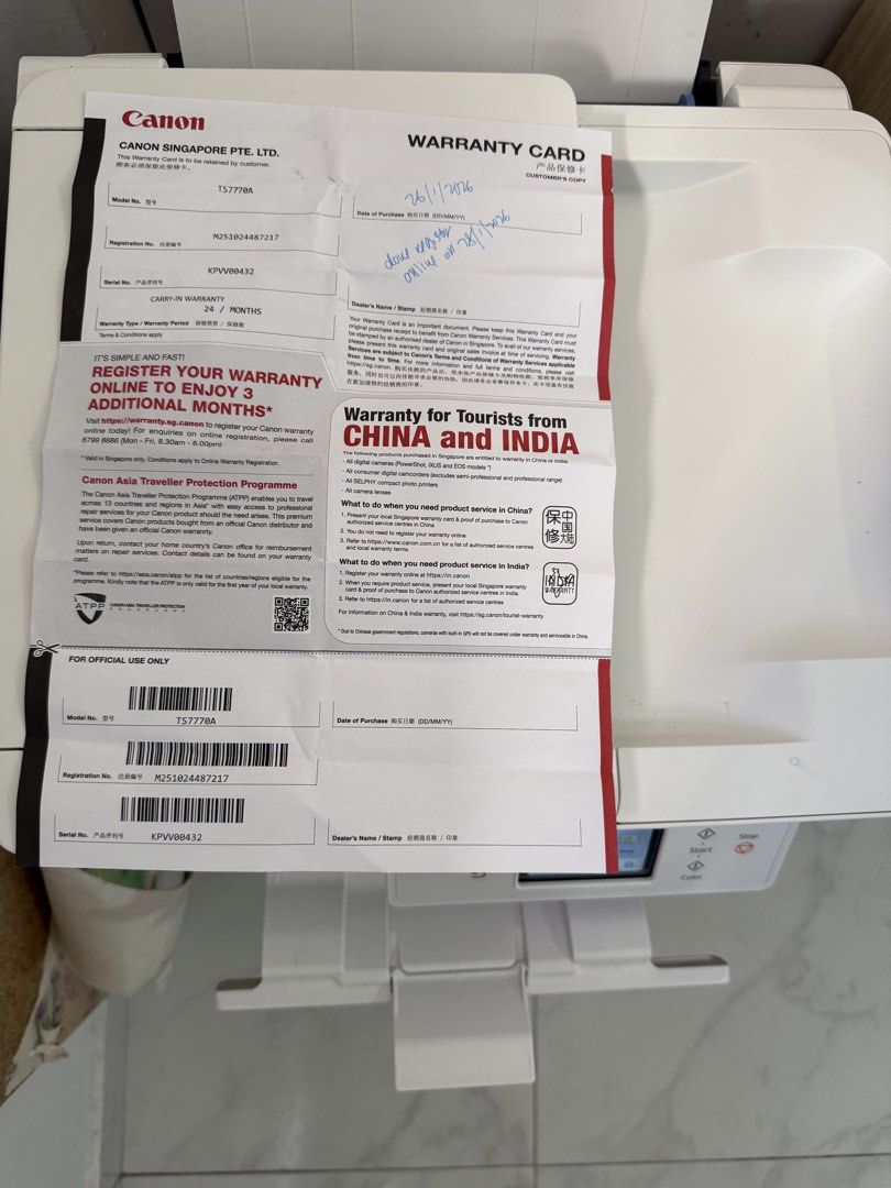Canon TS7770a All-in-One Printer443673166427596802