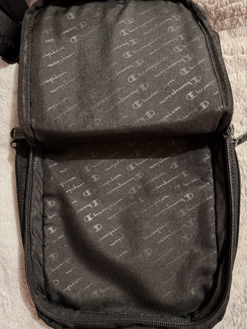 Champion Stealth Sling Strap Bag (Category: Sling Bags) located in Bulacan. Submitted by yandaime (Listing ID 1435832339, Image 3). Description: Champion Stealth Sling Strap Bag RFS: Decluttering STYLING: The Champion Stealth Sling Backpack is crafted for the trendsetter. Its sleek silhouette, paired with a tonal branded adjustable sling strap, ensures you look effortlessly cool no matter where you go. FEATURES: Functionality is at the heart of t
