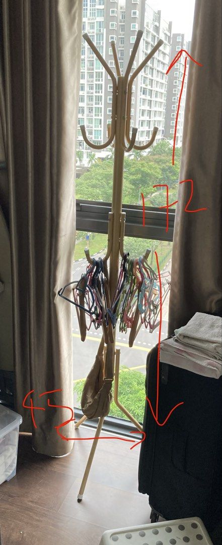 Clothes rack h172cm